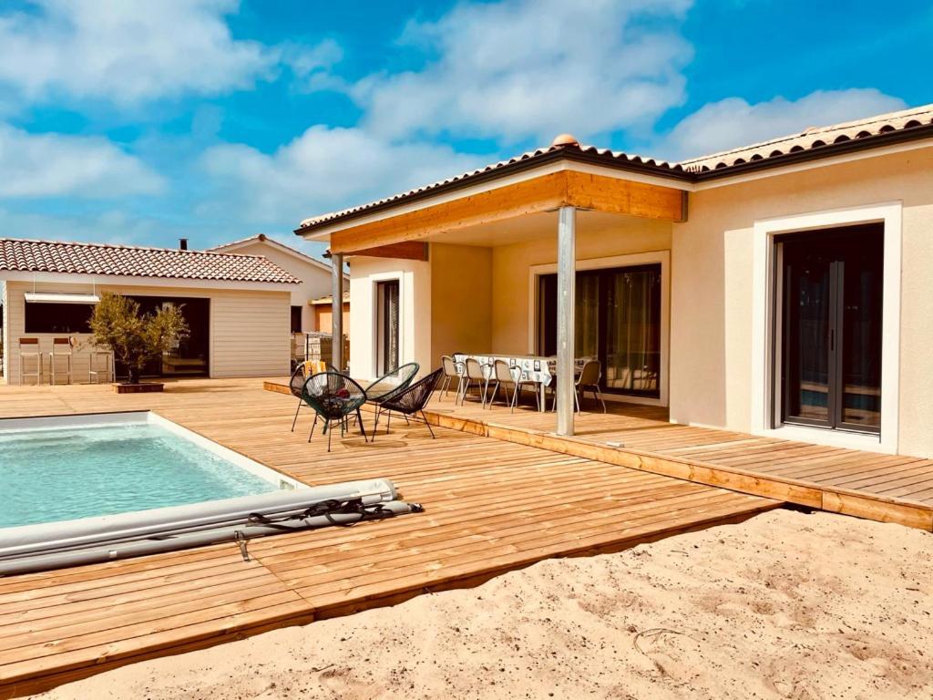 Villashomeclet - Villa Palm Beach Vensac Exteriör bild